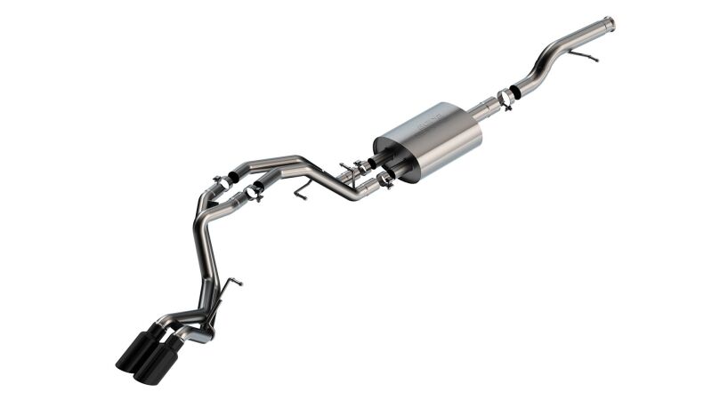 Borla 21-22 Chevrolet Tahoe 5.3L V8 AT 2/4WD S-type Cat-back Exhaust (Black Chrome) - Image 3