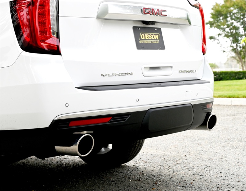 Gibson 21-22 GMC Yukon Denali/ Chevrolet Tahoe High Country 6.2L 2/4wd Cat-Back Dual Split Exhaust - Image 3