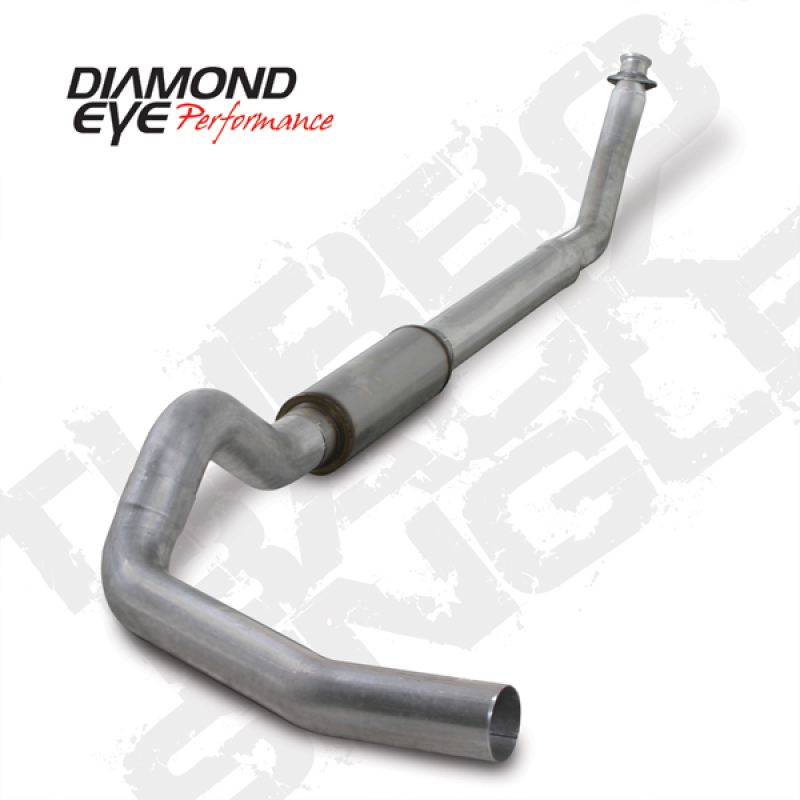 Diamond Eye KIT 5in Turbo Back SGL AL: 94-02 DODGE CUMMINS 5.9L