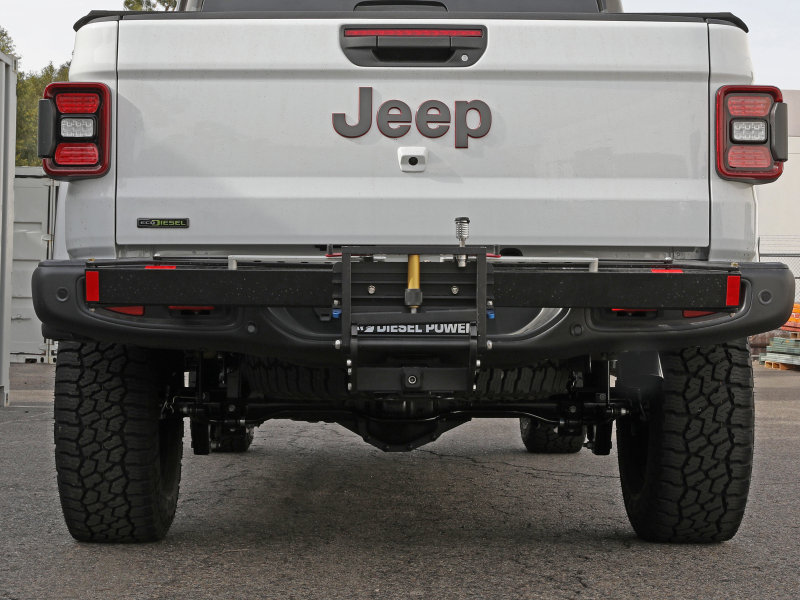 aFe 2021+ Jeep Gladiator V6-3.0L (td) Vulcan Series 3in 304SS HT DPF-Back Exhaust System - Black Tip - Image 7