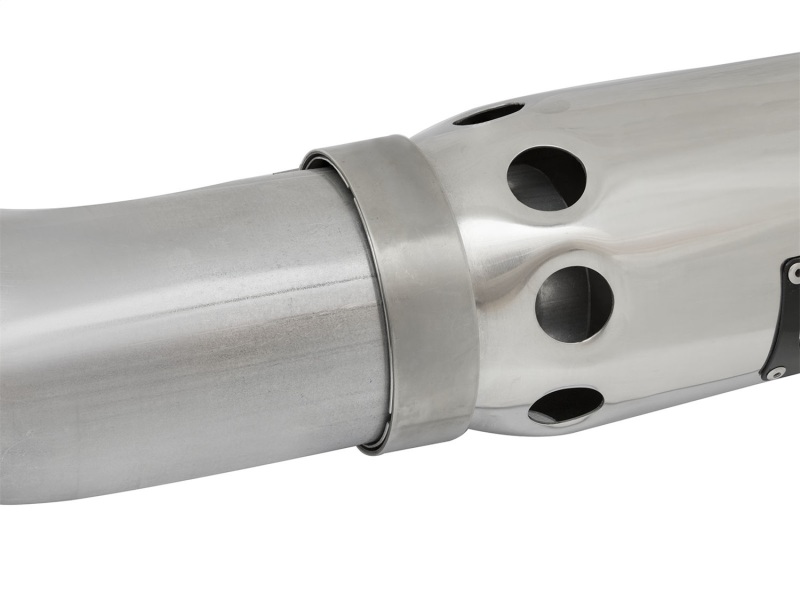 aFe LARGE Bore HD Exhausts 4in DPF-Back SS-409 2016 Nissan Titan XD V8-5.0L CC/SB (td) - Image 6