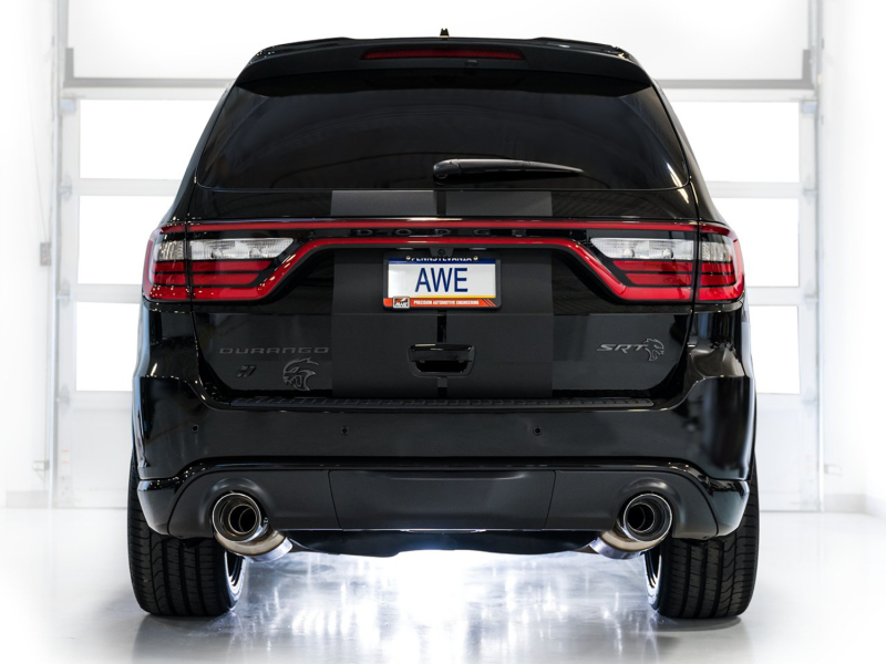 AWE Tuning 18-23 Dodge Durango SRT & Hellcat Track Edition Exhaust - Chrome Silver Tips - Image 2