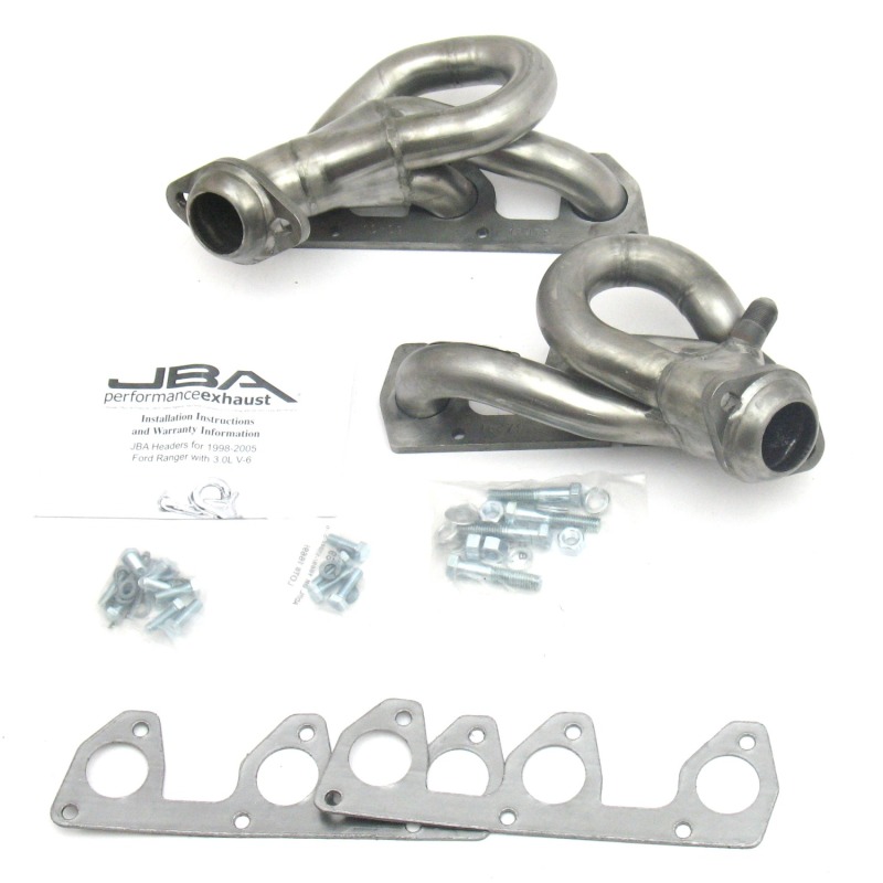 JBA 98-01 Ford Ranger 3.0L V6 w/EGR 1-1/2in Primary Raw 409SS Cat4Ward Header - Image 2