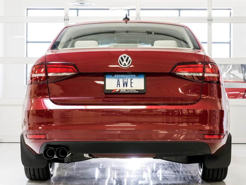 AWE Tuning 09-14 Volkswagen Jetta Mk6 1.4T Touring Edition Exhaust - Diamond Black Tips - Image 4