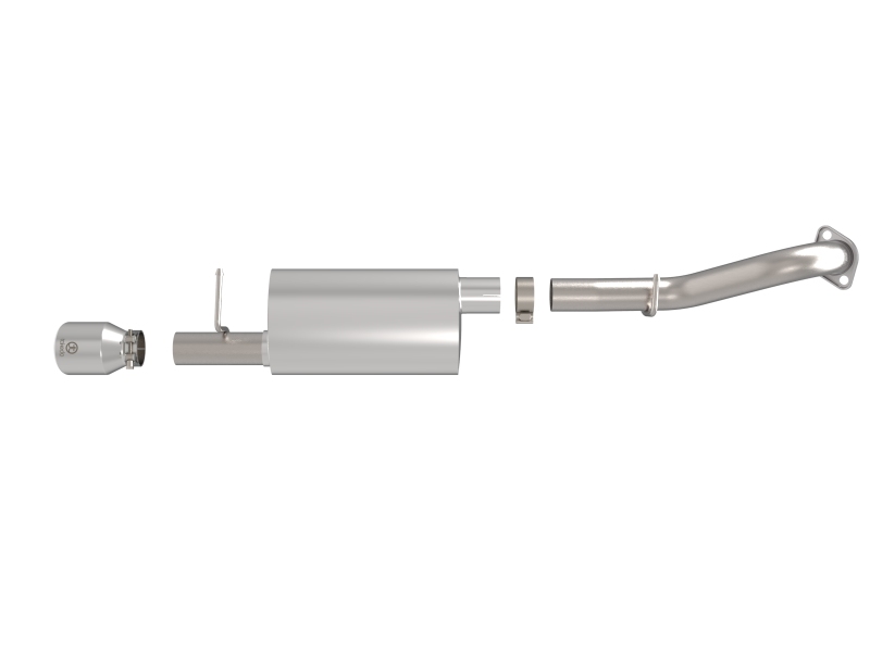 aFe 14-19 Toyota Corolla 1.8L Takeda 2.5in 304SS Axle-Back Exhaust w/ Polished Tip - Image 2