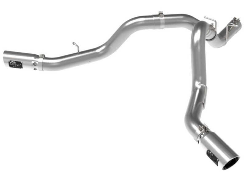 aFe Large Bore-HD 4in 409SS DPF-Back Exhaust System w/Polished Tips 20 GM Diesel Trucks V8-6.6L - Image 7