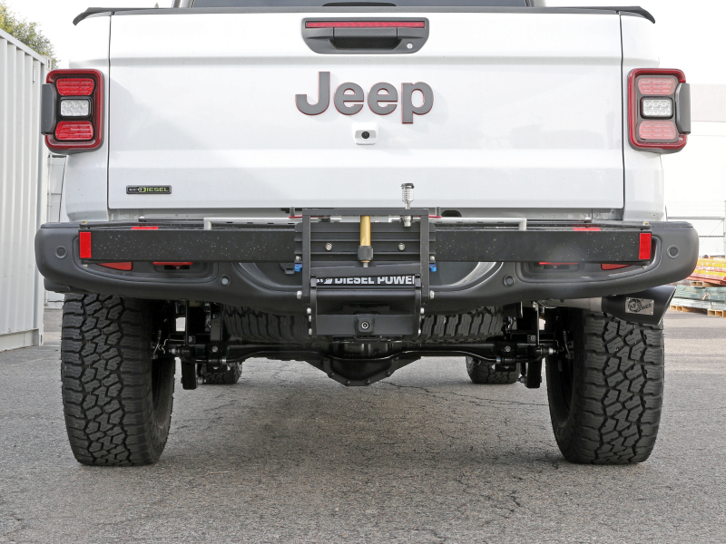 aFe 2021+ Jeep Gladiator V6-3.0L (td) Vulcan Series 3in 304 SS DPF-Back Exhaust System - Black Tip - Image 5