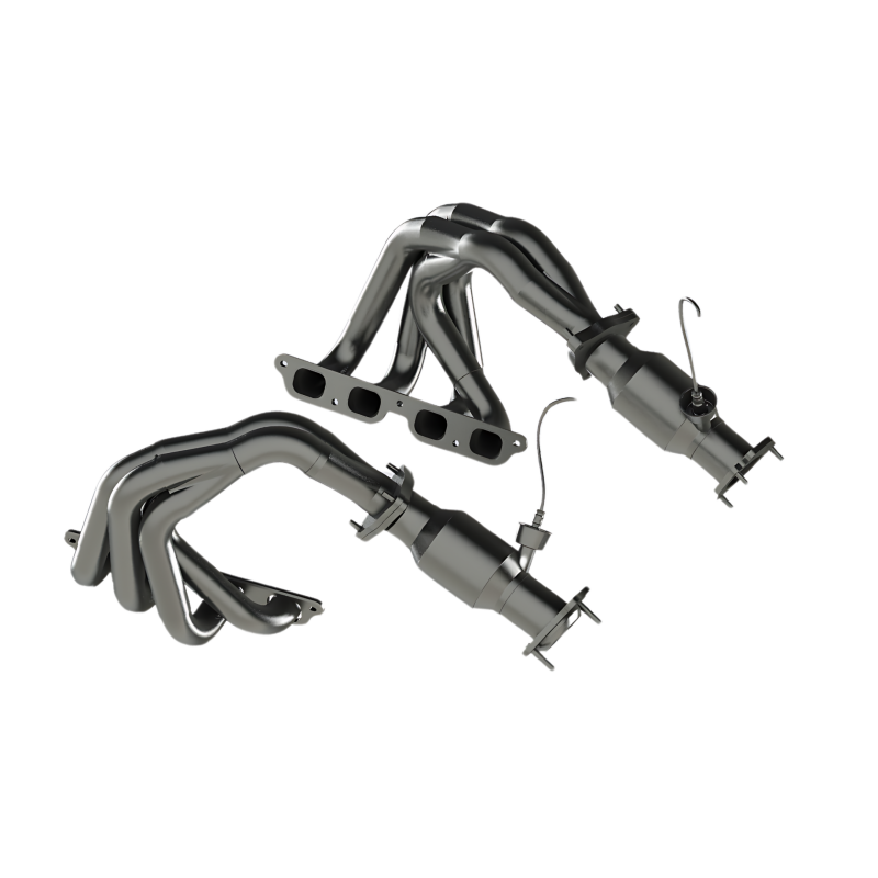 Kooks 22+ Chevrolet C8 Corvette Z06 LT6 SS Tri-Y Headers w/ GREEN Cats w/ Heat Blankets - Image 3