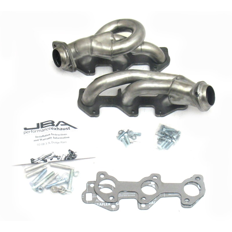 JBA 02-08 Dodge Ram 3.7L V6 1-1/2in Primary Raw 409SS Cat4Ward Header - Image 2