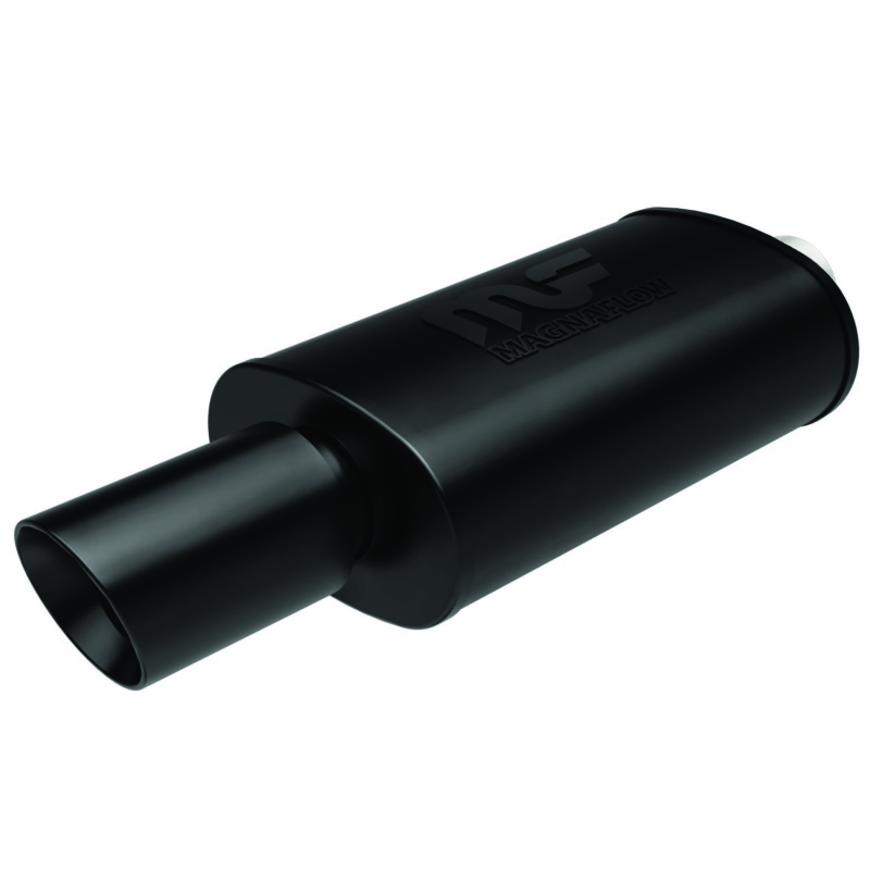 MagnaFlow Muffler with Tip Mag Blk 14x5x8 2.25/4 - Image 2