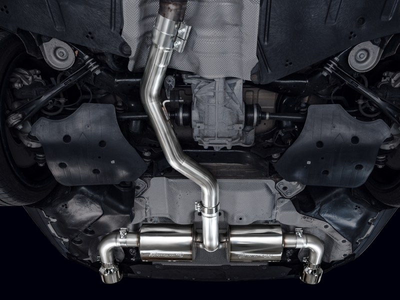 AWE 19-23 BMW 330i / 21-23 BMW 430i Base G2X Touring Axle Back Exhaust - Chrome Silver - Image 3