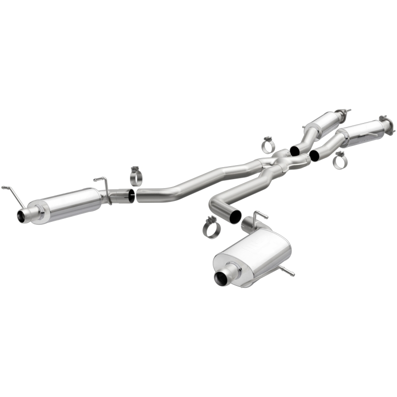 MagnaFlow 12 Jeep Grand Cherokee V8 6.4L Dual Split Rear Exit Stainless Cat Back Performance Exhaust - Image 3