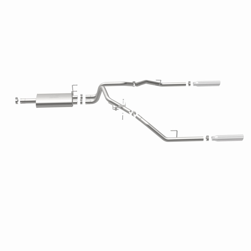 Magnaflow 09-13 Dodge Ram 1500 V6 3.6L Dual Spilt Rear Exit Polished Stainless C/B Perf Exhaust - Image 3