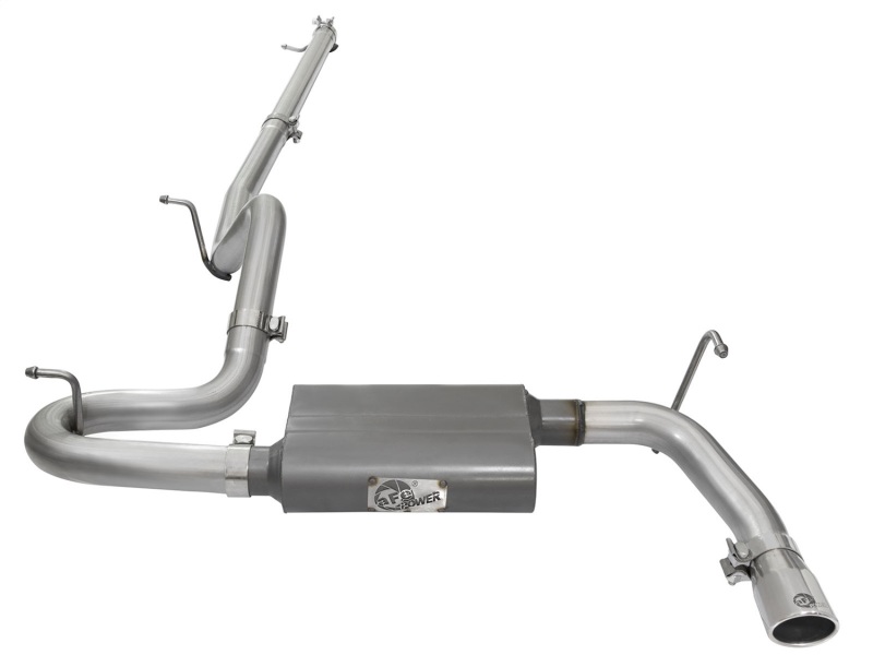 aFe Scorpion 2-1/2in Aluminized Steel Cat Back Exhaust 07-17 Jeep Wrangler V6-3.6/3.8L (4 Dr) - Image 2