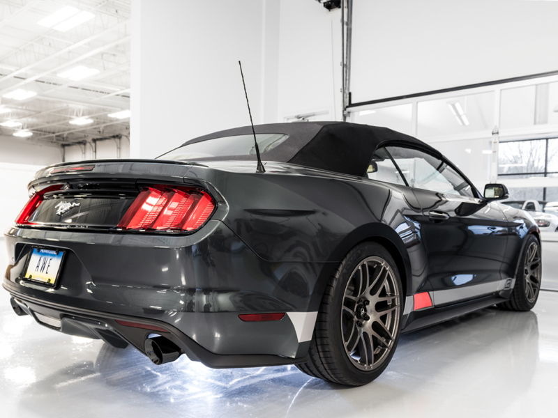 AWE Tuning S550 Mustang EcoBoost Axle-back Exhaust - Touring Edition (Diamond Black Tips) - Image 6