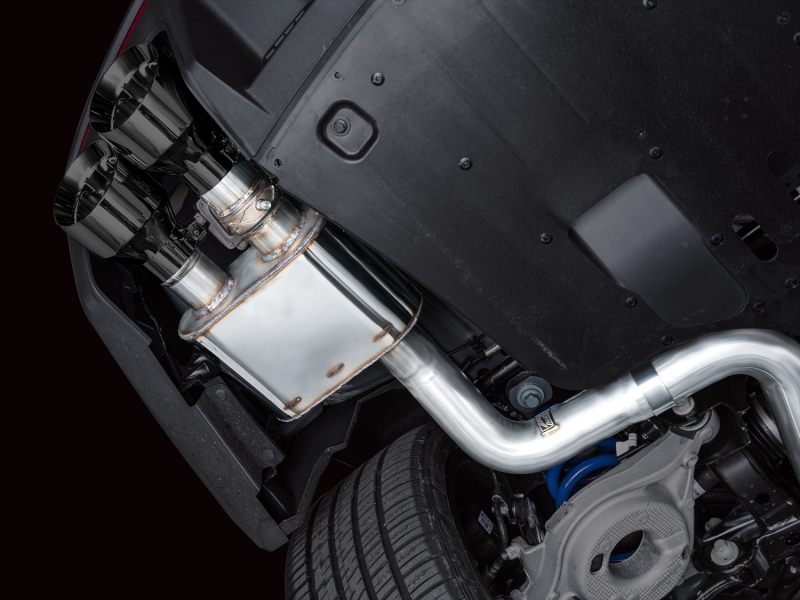 AWE 2024 Ford Mustang Dark Horse S650 RWD SwitchPath Catback Exhaust w/ Quad Diamond Black Tips - Image 4