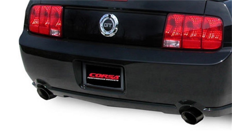 Corsa 2005-2010 Ford Mustang Shelby GT500 5.4L V8 Black Sport Axle-Back Exhaust - Image 5