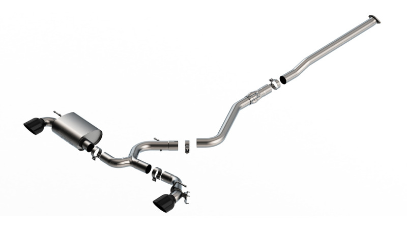 Borla 22-23 Hyundai Kona N 2.0L 4 CYL. Turbo AT/MT ATAK Catback Exhaust Black Chrome - Image 6