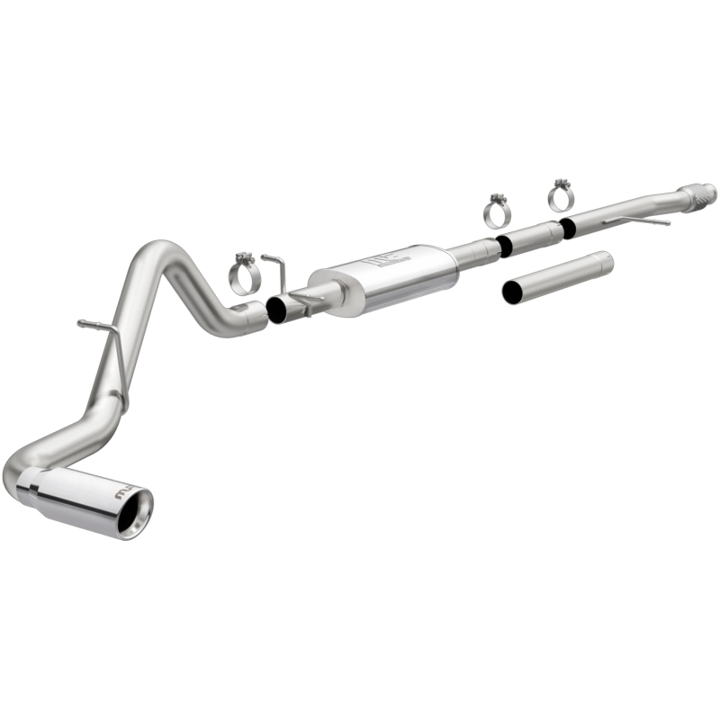 MagnaFlow 2019 Chevy Silverado 1500 V8 5.3L / V6 4.3L Street Series Cat-Back Exhaust w/ Polished Tip - Image 2