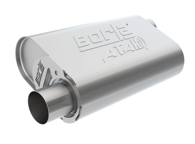 Borla CrateMuffler Stock SBF 289/302 (Exc. Coyote) ATAK 2.25in Inlet/Outlet Oval Muffler - Image 2