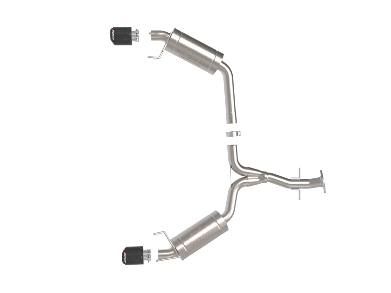 aFe POWER Takeda 06-13 Lexus IS250/IS350 SS Axle-Back Exhaust w/ Carbon Tips - Image 3