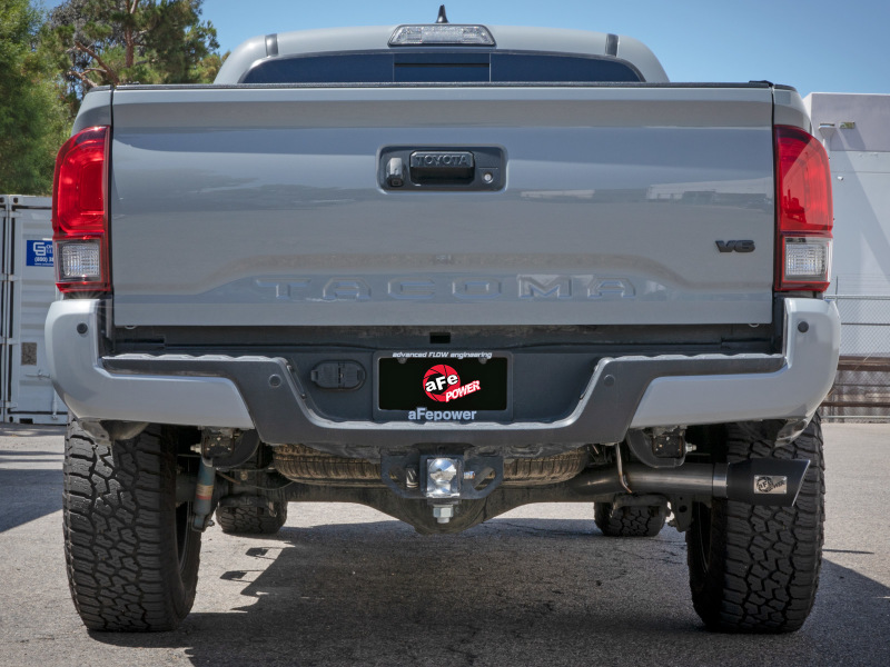 aFe 16-22 Toyota Tacoma Apollo GT Series 2.5in. - 3in. 409 SS Cat-Back Exhaust System w/ Black Tip - Image 4