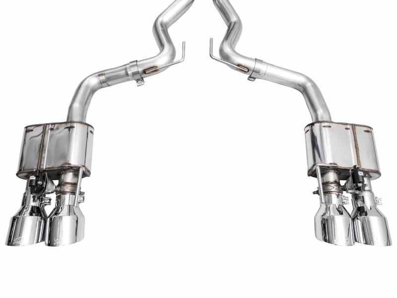 AWE 2024 Ford Mustang Dark Horse S650 RWD SwitchPath Catback Exhaust w/ Quad Chrome Silver Tips - Image 10