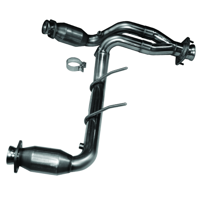 Kooks 09-10 Ford F-150/ Ford Raptor 5.4L 3V 2 1/2in x 2 1/2in OEM Exhaust GREEN Cat Y Pipe - Image 2