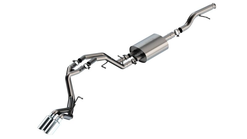Borla 21-22 Chevrolet Tahoe 5.3L V8 2/4WD Touring Cat-Back Exhaust (Stainless) - Image 4