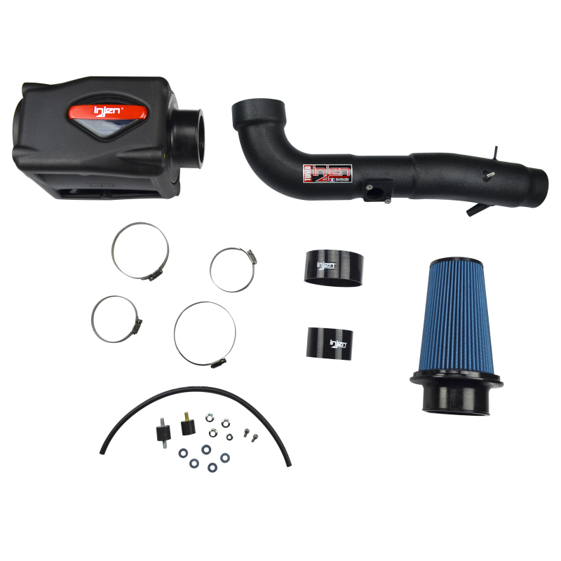 Injen 06-09 FJ 4.0L V6 w/ Power Box Wrinkle Black Power-Flow Air Intake System - Image 5