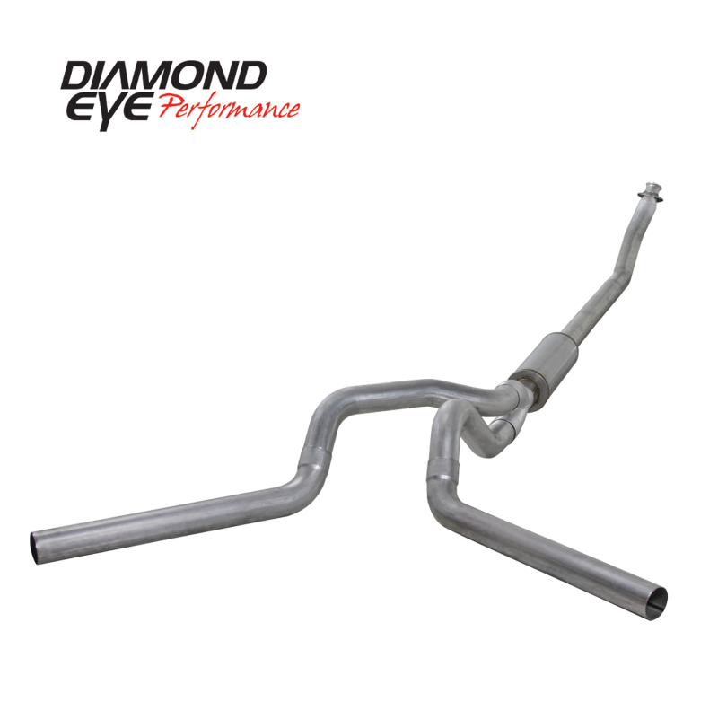Diamond Eye KIT 4in Turbo Back DUAL AL: 94-02 DODGE CUMMINS 5.9L - Image 5