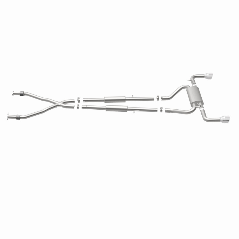 MagnaFlow 14 Infiniti Q50 V6 3.7L Cat-Back Polished Stainless Tips Dual Split Rear Exit Exhaust - Image 6