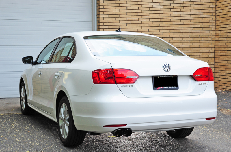 AWE Tuning Mk6 Jetta 2.5L Touring Edition Exhaust - Diamond Black Tips - Image 2