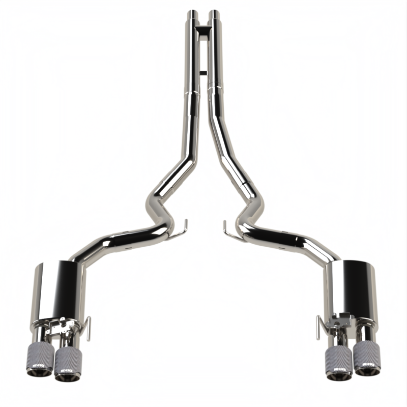 Kooks 18-24 Ford Mustang GT 5.0 3in. Valved Touring Cat-Back Exhaust - Carbon Tips - Image 5