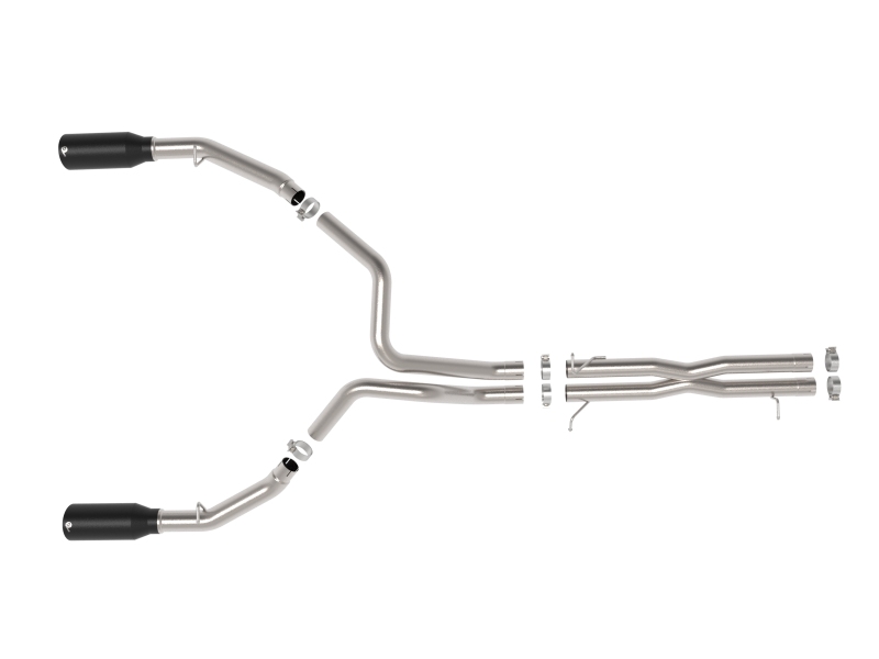 aFe 2025 Dodge RAM 1500 Vulcan Series 304 Stainless Steel Cat-Back Exhaust System w/ Black Tip - Image 3