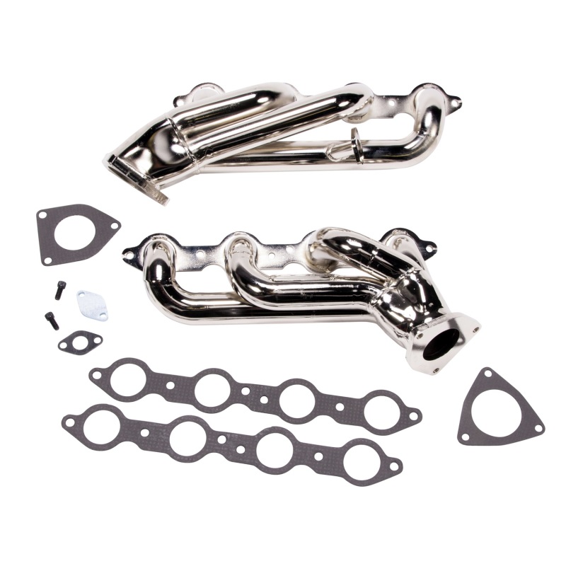 BBK 99-04 GM Truck SUV 6.0 Shorty Tuned Length Exhaust Headers - 1-3/4 Titanium Ceramic - Image 2