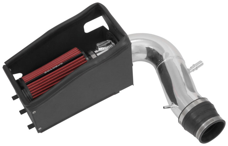 Spectre 11-19 Ford Explorer V6-3.5L F/I Air Intake Kit - Polished Aluminum w/Red Filter - Image 3