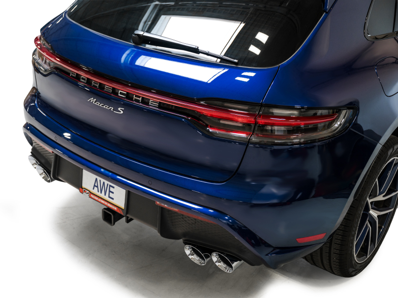 AWE Tuning 2022+ Porsche Macan 2.9TT Touring Edition Catback Exhaust w/ Chrome Silver Tips - Image 4