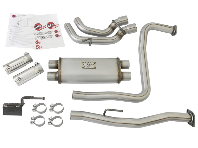 aFe Rebel Series 3in SS Cat-Back Exhaust System w/ Polished Tip 04-15 Nissan Titan V8 5.6L - Image 5