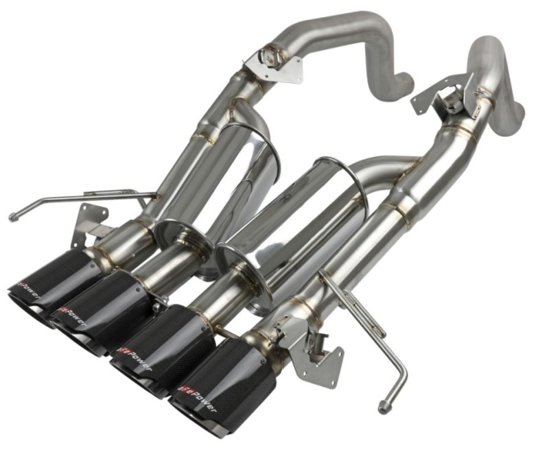 aFe MACH Force-Xp Axle-Back Exhaust System w/ Carbon Fiber Tips Chevrolet Corvette (C7) 14-19 6.2L - Image 9