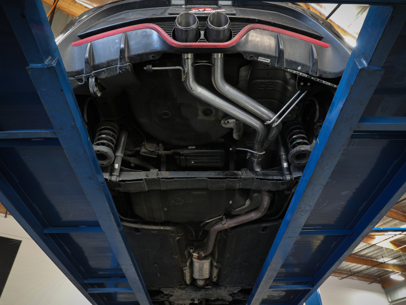 aFe Takeda 13-17 Hyundai Veloster L4-1.6L 2-1/2in 304 SS Axle-Back Exhaust w/ Carbon Fiber Tips - Image 7