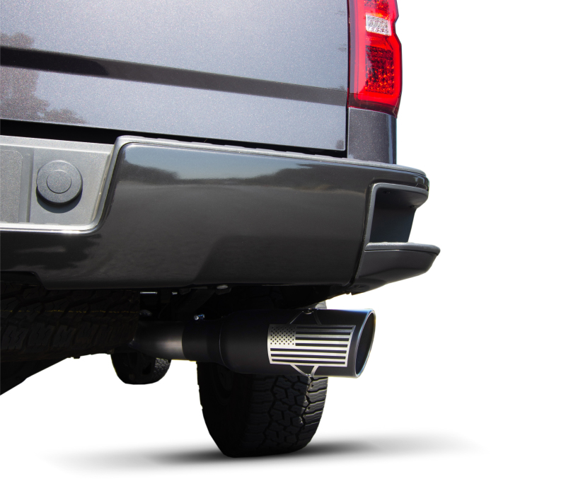 Gibson 11-18 Ram 1500 Big Horn 5.7L 3in/4in Patriot Series Cat-Back Single Exhaust - Stainless - Image 2