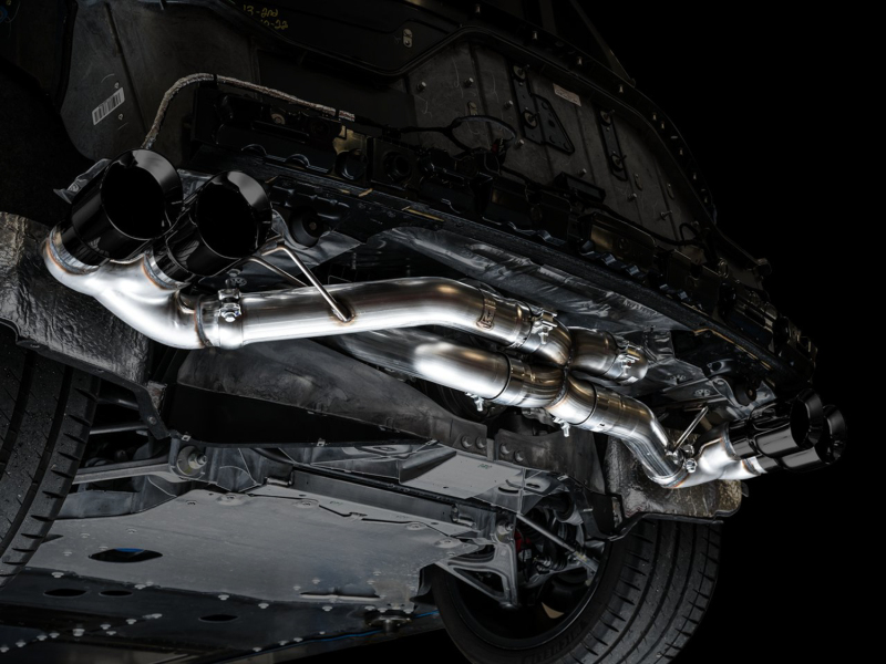 AWE Tuning 2020 Chevrolet Corvette (C8) Track Edition Exhaust - Quad Diamond Black Tips - Image 8