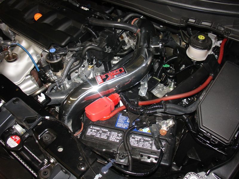 Injen 12-13 Honda Civic Polished Tuned Air Intake w/ MR Tech/Web Nano-Fiber Dry Filter - Image 3