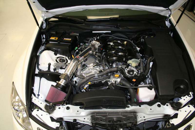 K&N 07-09 Lexus GS35 V6-3.5L Polished Typhoon Intake - Image 3