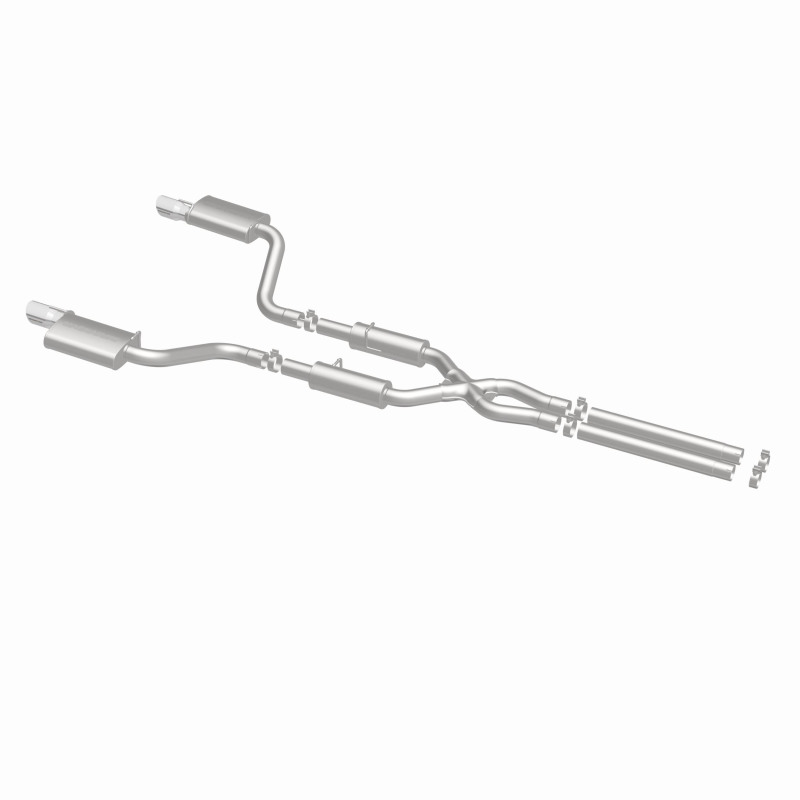 MagnaFlow 11-12 Dodge Charger SRT-8 Hemi Dual Split Rear Exit Stainless Cat-Back Performance Exhaust - Image 10