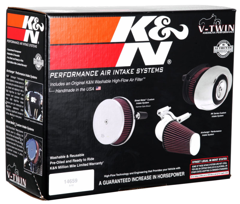 K&N 08-10 Harley-Davidson Touring Models Performance Intake Kit - Image 8
