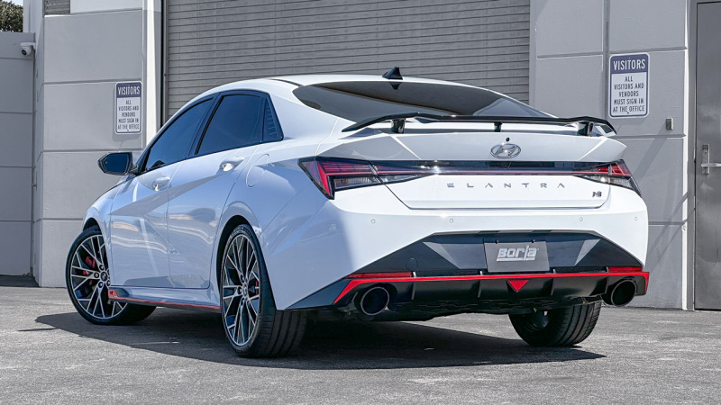 Borla 22-23 Hyundai Elantra N 2.0L 4 CYL. Turbo AT/MT ATAK Catback Exhaust Black Chrome - Image 3