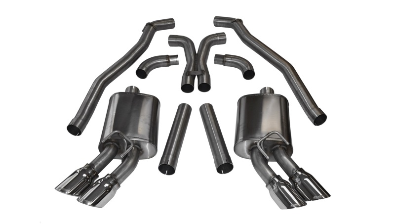 Corsa 2012-2015 Chevrolet Camaro Coupe ZL1 6.2L V8 Polished Sport Cat-Back + XO Exhaust - Image 2
