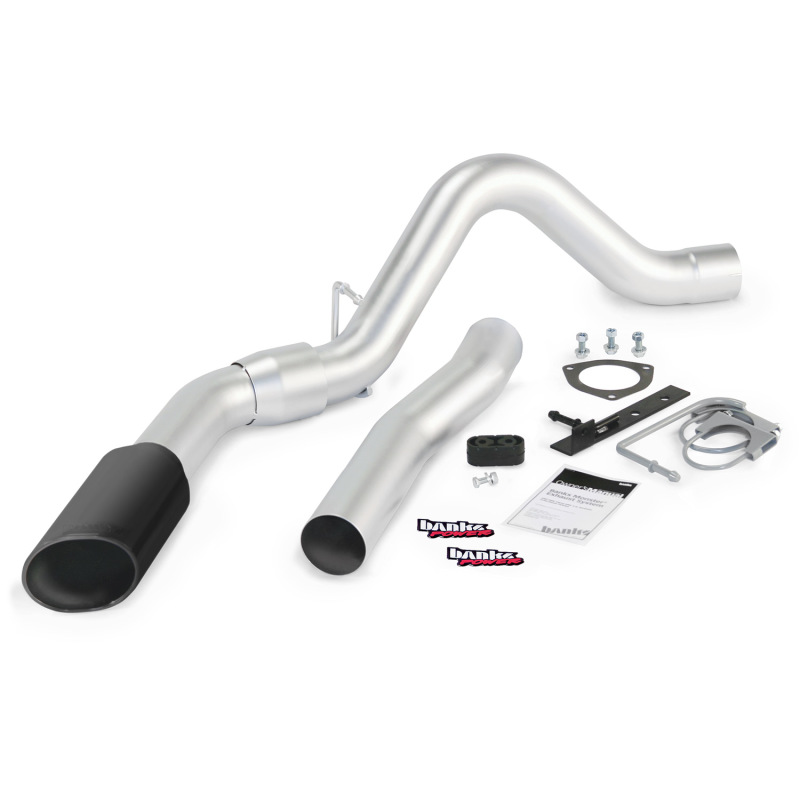 Banks Power 15 Chevy 6.6L LML ECLB/CCSB/CCLB Monster Exhaust System - SS Single Exhaust w/ Black Tip - Image 2